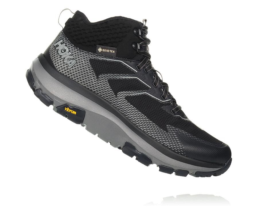 Hoka One One Hiking Boots Mens Black - Toa GORE-TEX - 12078XMYP